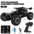 Carro RC Off-Road 2WD com Luz LED 1:16 – Alta Velocidade para Drift e Aventura