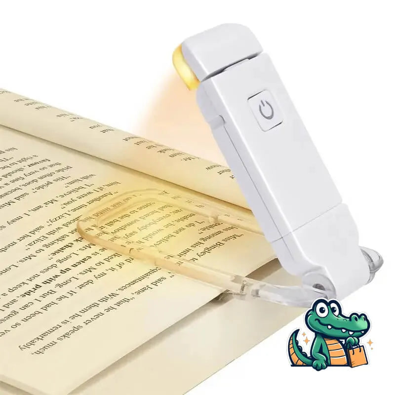 Luminária Portátil para Leitura BookLight™ | Leitura Confortável e Sem Cansaço