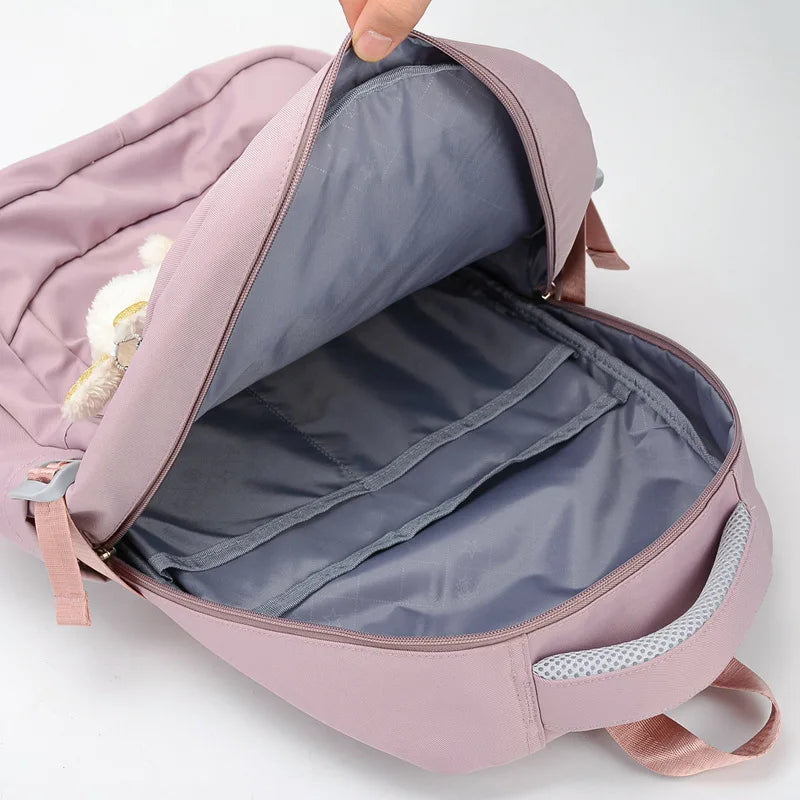 Mochila Escolar Feminina Imperméavel Grande Capacidade