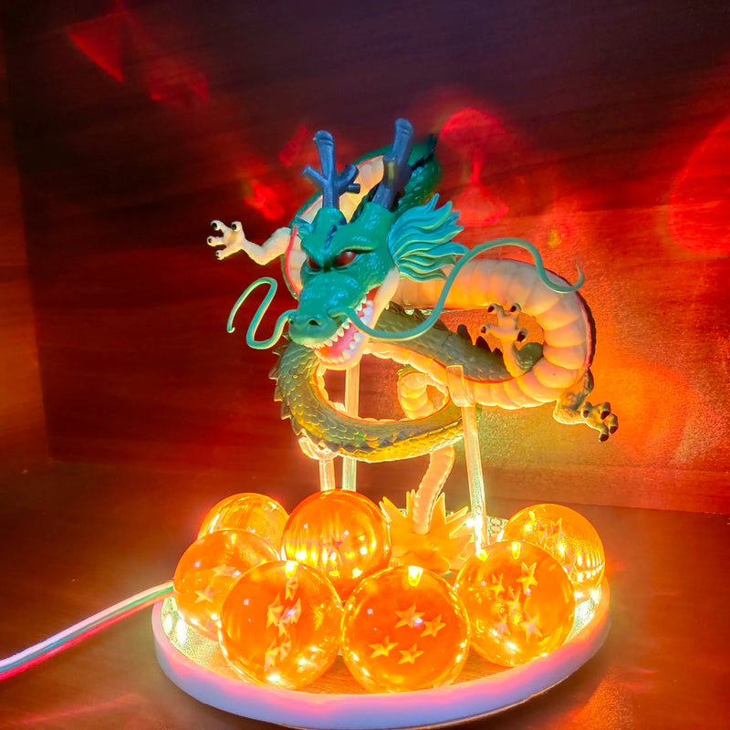 Dragon Ball Z: Figura Shenlong com Esferas do Dragão e Controle Remoto