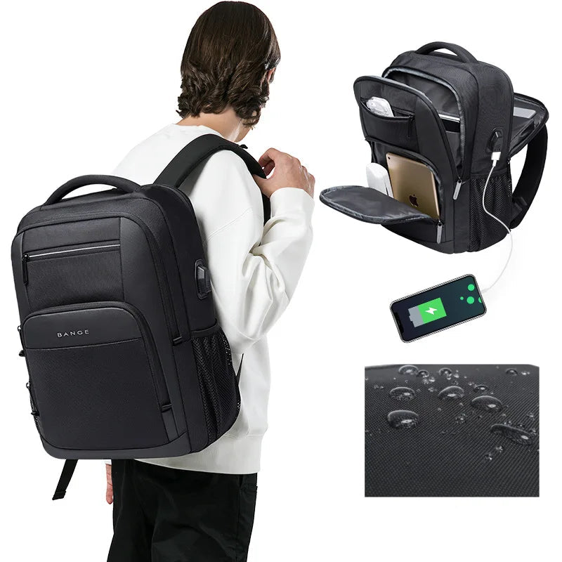 Mochila Escolar Masculina Design Com Carregamento USB