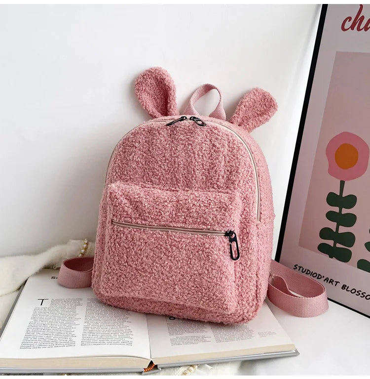 Mochila De Passeio Casual De Pelúcia Infantil