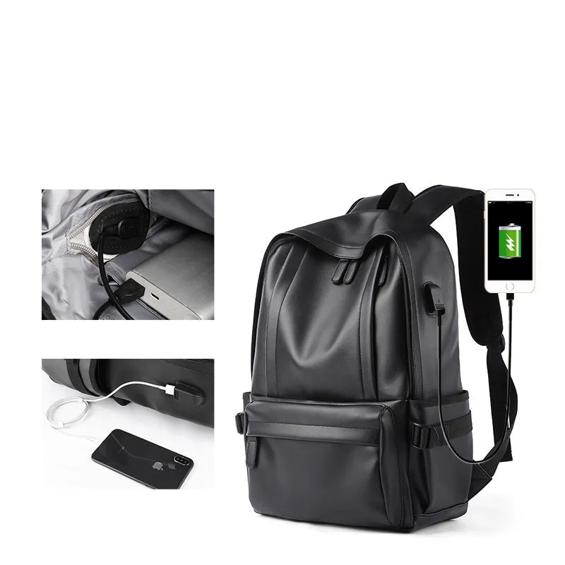 Mochila De Viagem Masculina Impermeável Carregamento USB