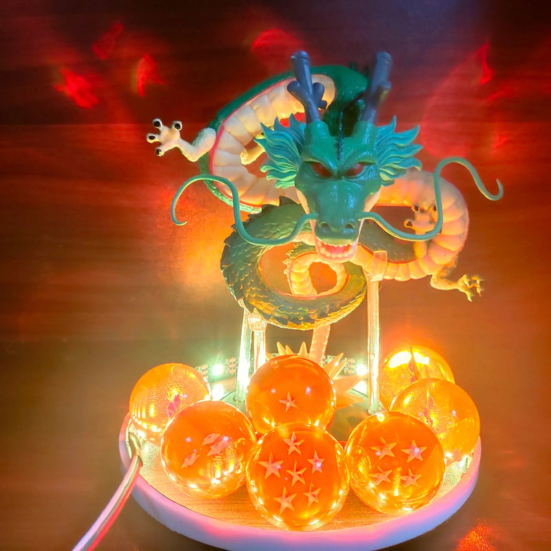 Dragon Ball Z: Figura Shenlong com Esferas do Dragão e Controle Remoto