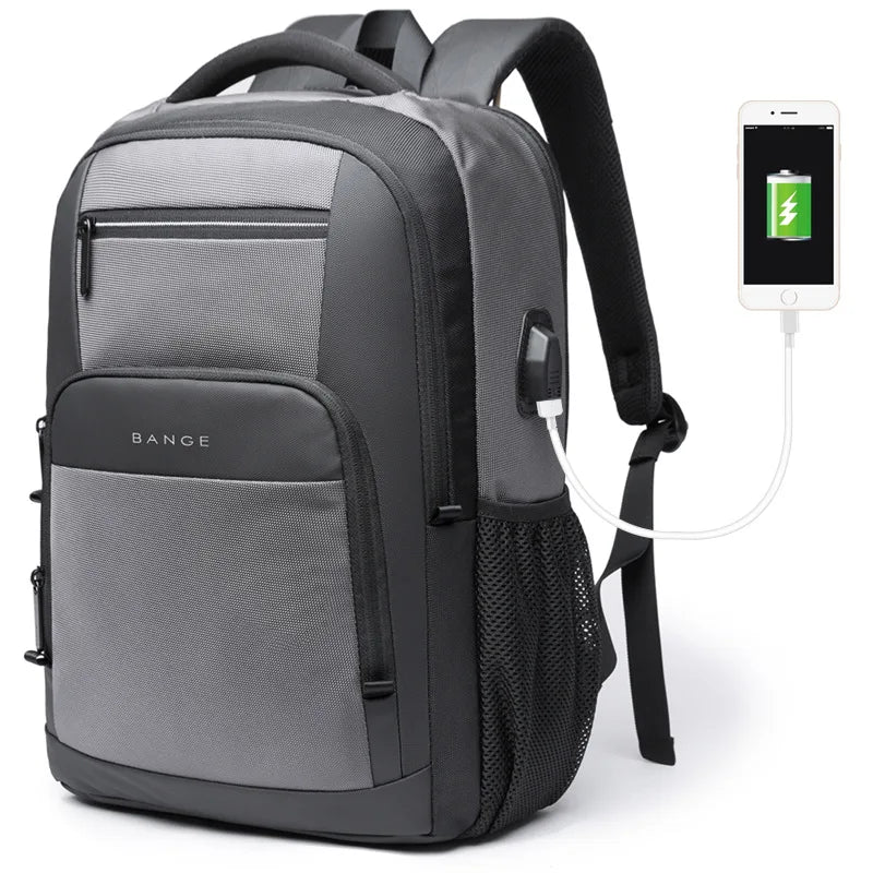 Mochila Escolar Masculina Design Com Carregamento USB