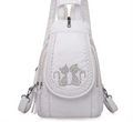 Mochila De Passeio  Casual Feminina Detalhe De Pedras