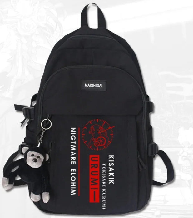 Mochila Escolar Adolescente Masculino Estampa Anime