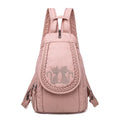 Mochila De Passeio  Casual Feminina Detalhe De Pedras