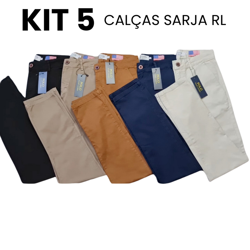 Kit 5 Calças Ralph Lauren Cores Mistas