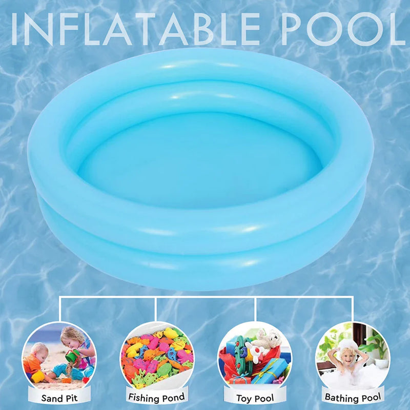 Piscina Infantil Para Bebê Recém Nascido | Portátil, Segura, Feito para o Lazer ao ar livre + Brinde Brinquedo | 60cm