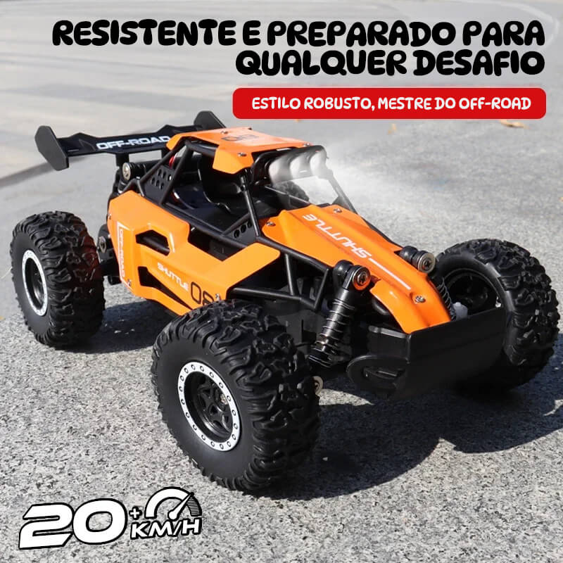 Carro RC Off-Road 2WD com Luz LED 1:16 – Alta Velocidade para Drift e Aventura